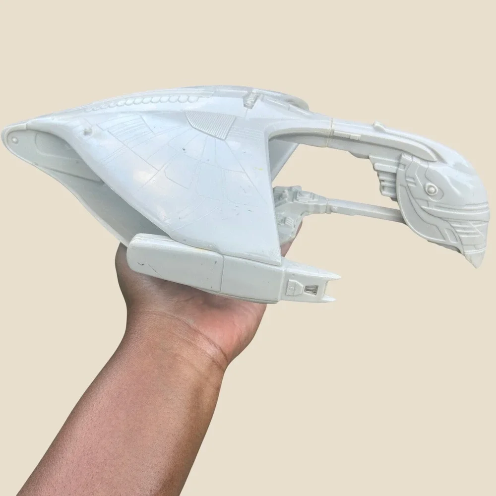 Playmates Star Trek Klingon Bird of Prey Ship Gray Plastic Vintage Good